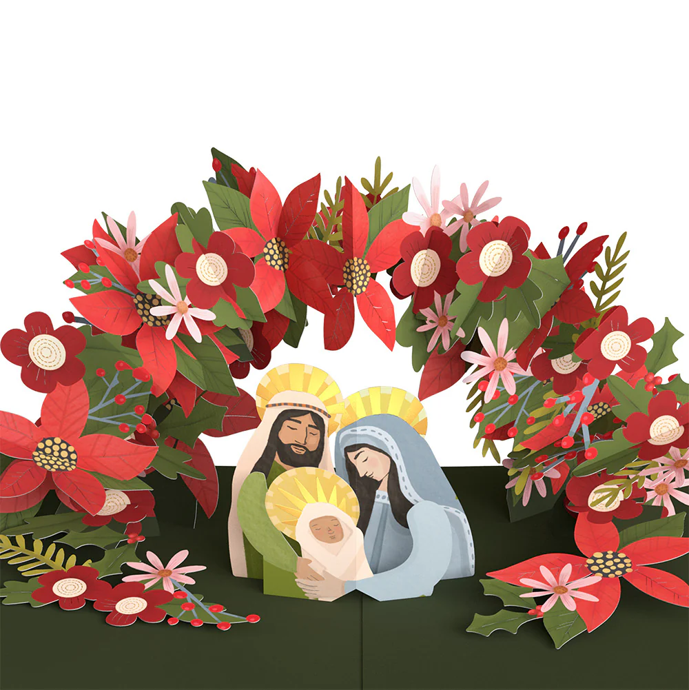 A Child Is Born Christmas Pop-Up Card and Sentiment Set - Image 3