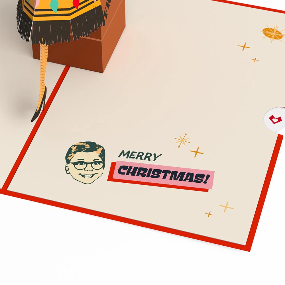 A Christmas Story Holiday Leg Lamp Pop-Up Card - Image 3