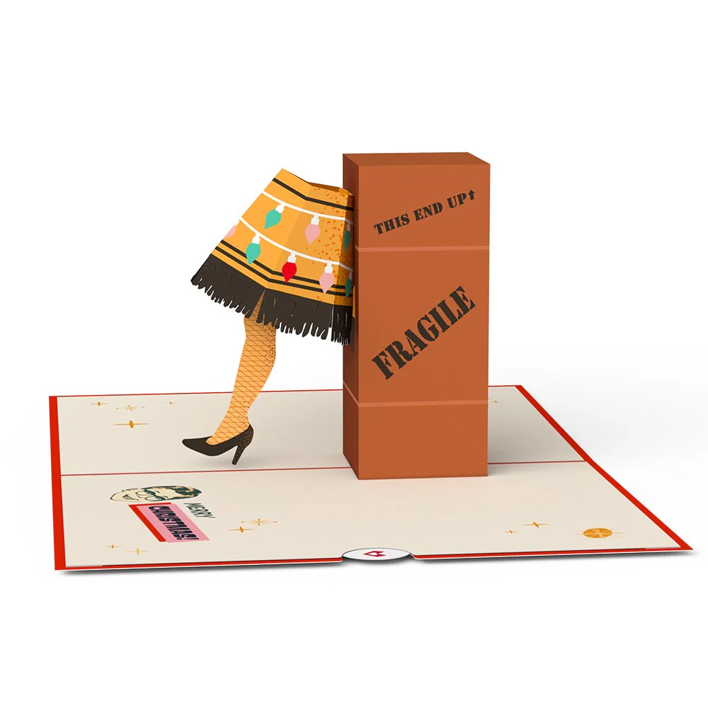 A Christmas Story Holiday Leg Lamp Pop-Up Card - Image 6