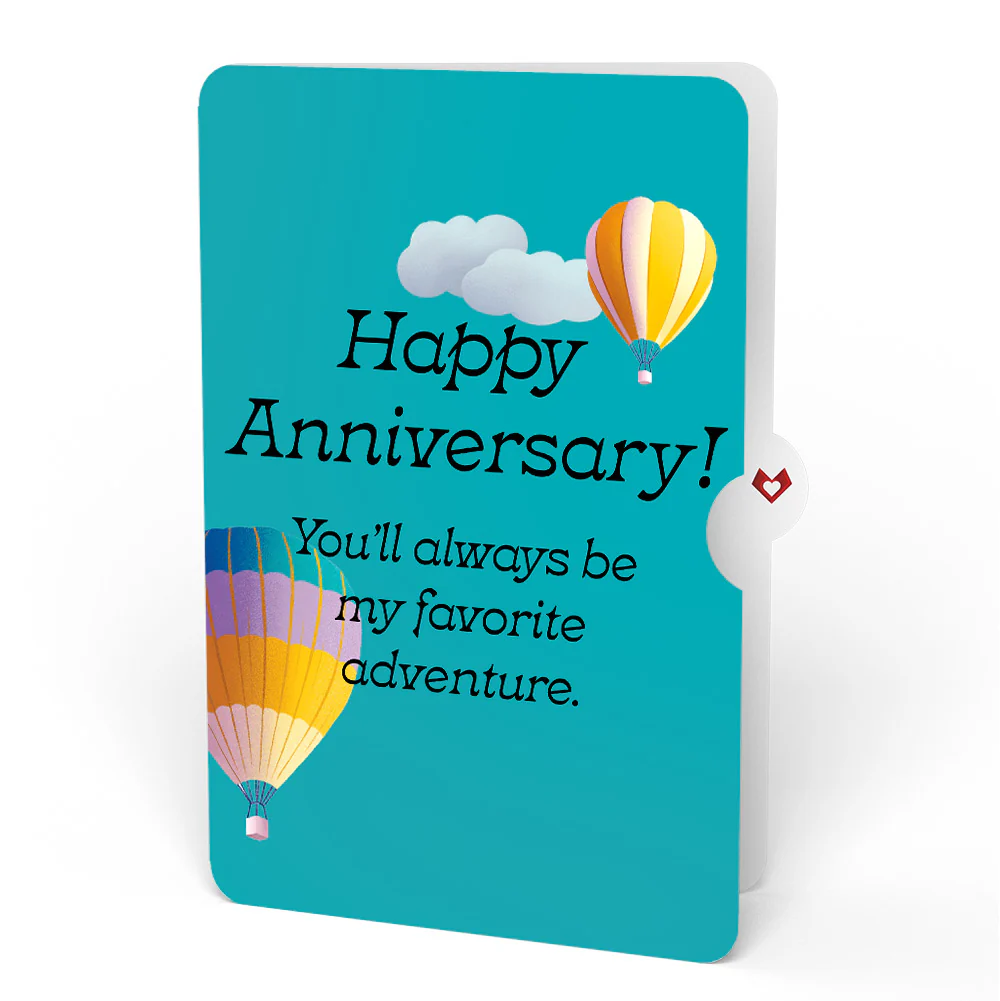 Adventure Awaits Hot Air Balloon Anniversary Pop-Up Card and Sentiment Set - Image 4