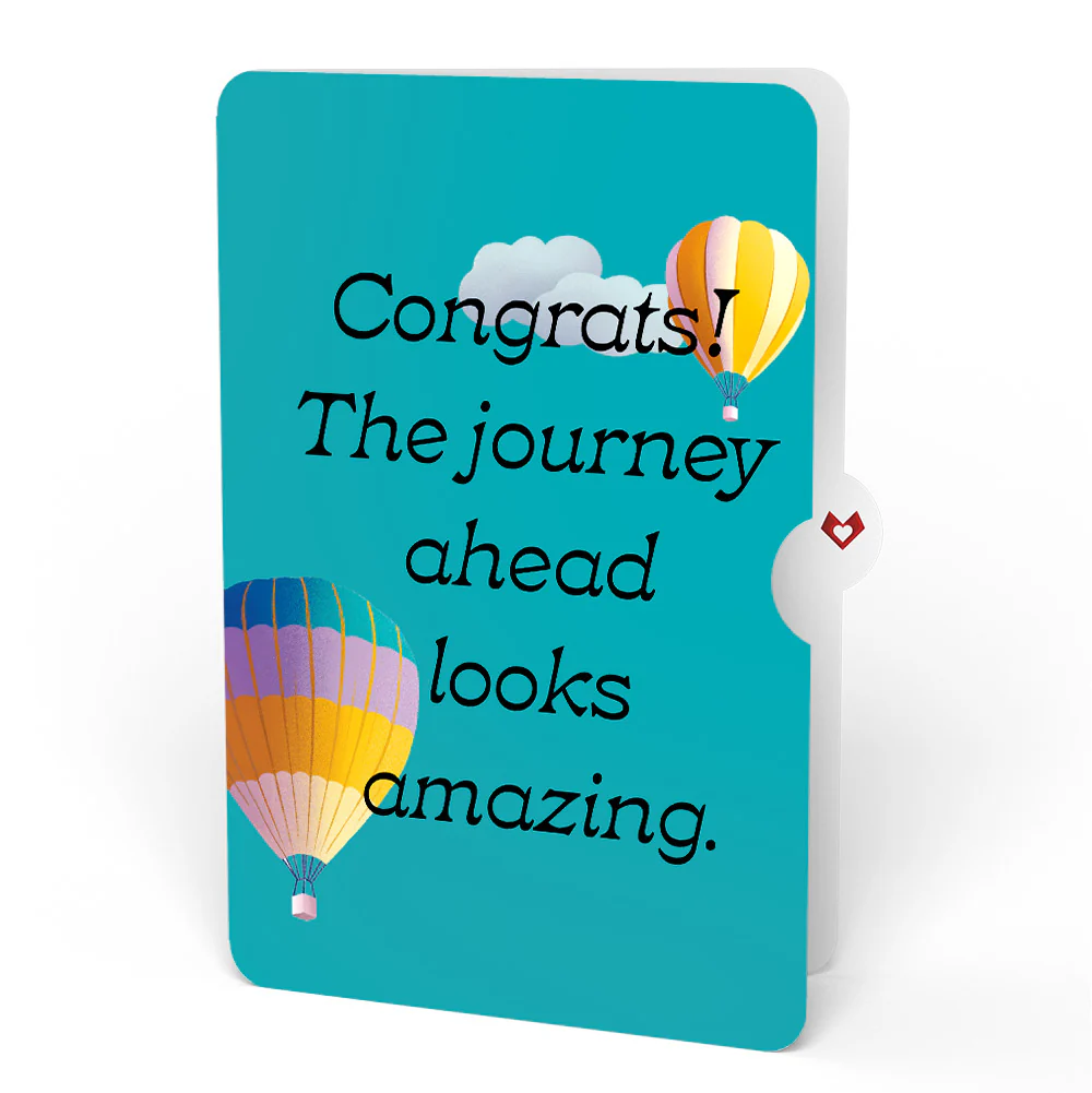 Adventure Awaits Hot Air Balloon Congratulations Pop-Up Card and Sentiment Set - Image 4