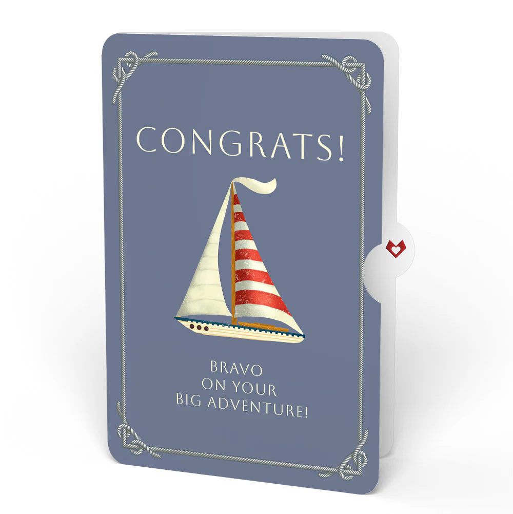 'Ahoy There' Congratulations Plushpop Card and Sentiment Set - Image 4