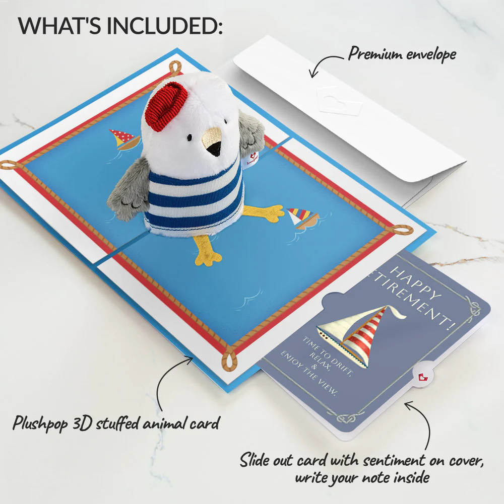 'Ahoy There' Retirement Plushpop Card and Sentiment Set - Image 2