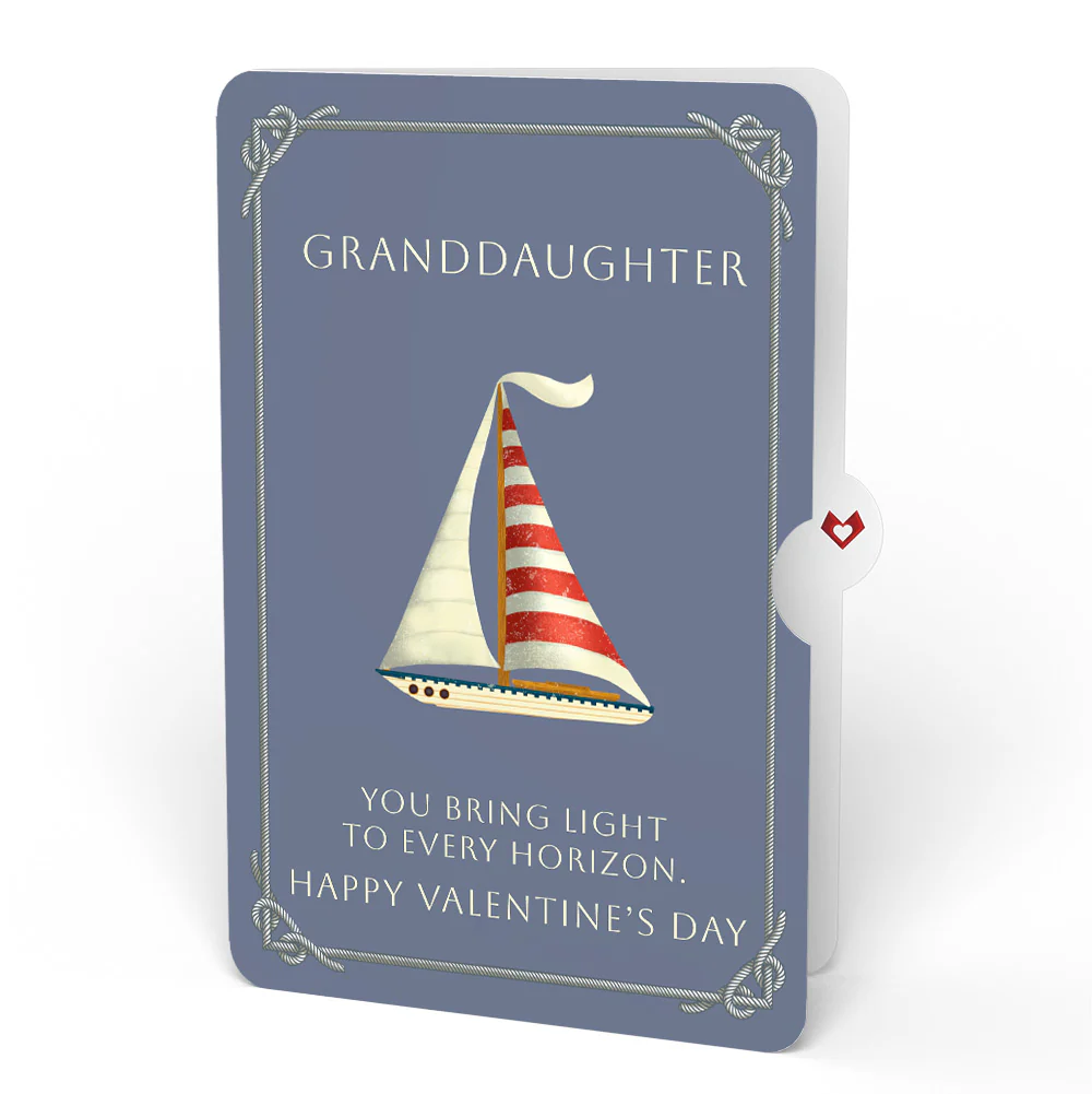 'Ahoy There' Valentine Plushpop Card and Sentiment Set for Granddaughter - Image 4