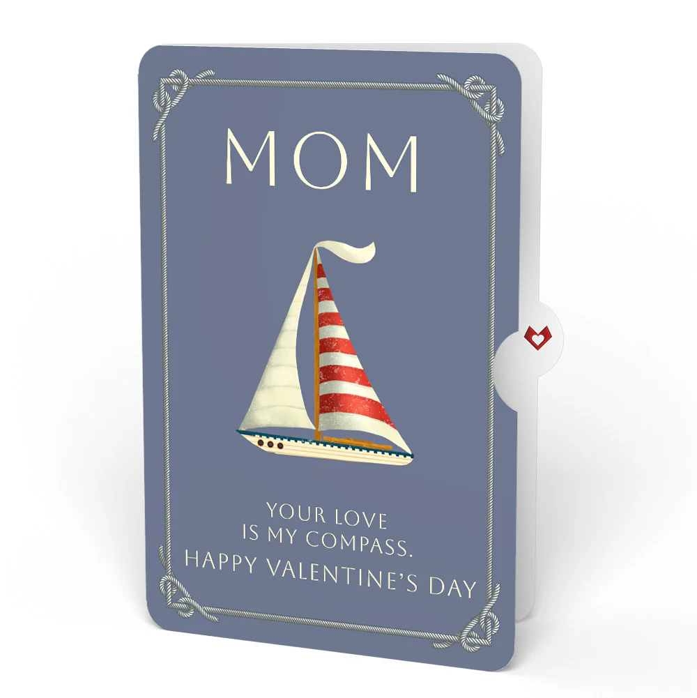 'Ahoy There' Valentine Plushpop Card and Sentiment Set for Mom - Image 4