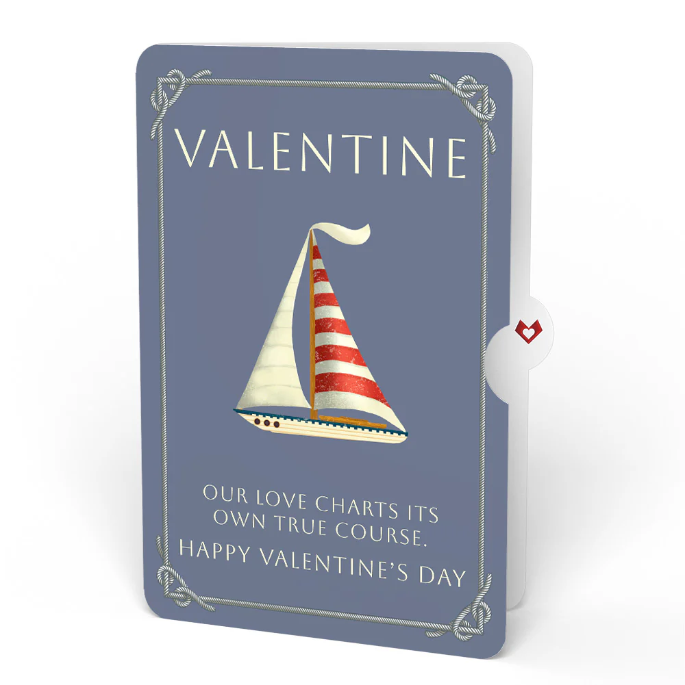 'Ahoy There' Valentine Plushpop Card and True Course Sentiment Set - Image 4