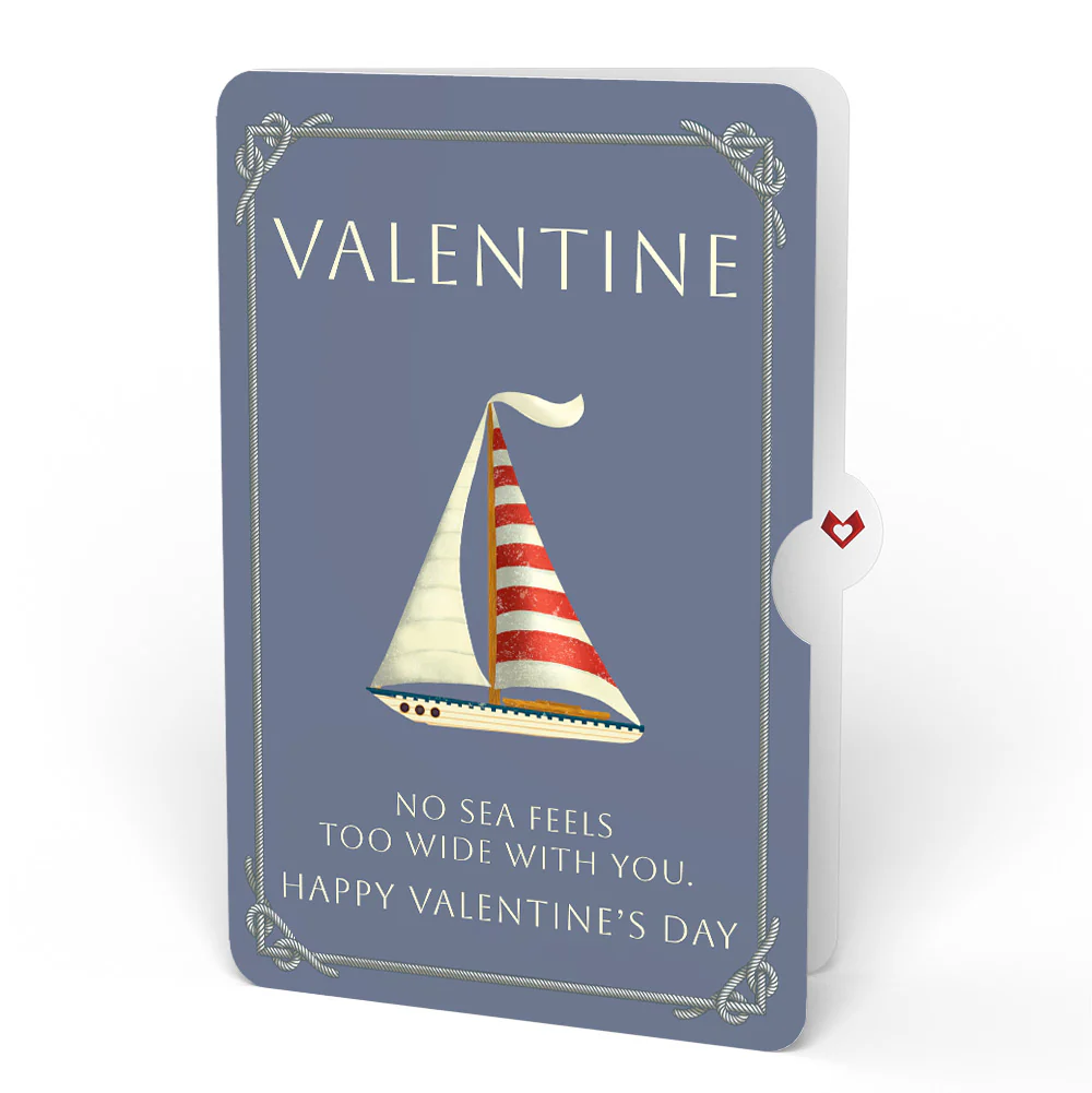 'Ahoy There' Valentine Plushpop Card and Wide Seas Sentiment Set - Image 4