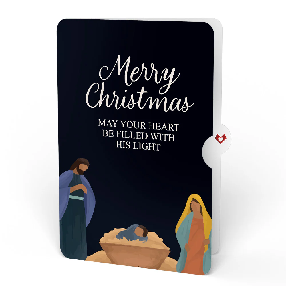 All Is Calm Nativity Christmas Suncatcher Card and Sentiment Set - Image 4
