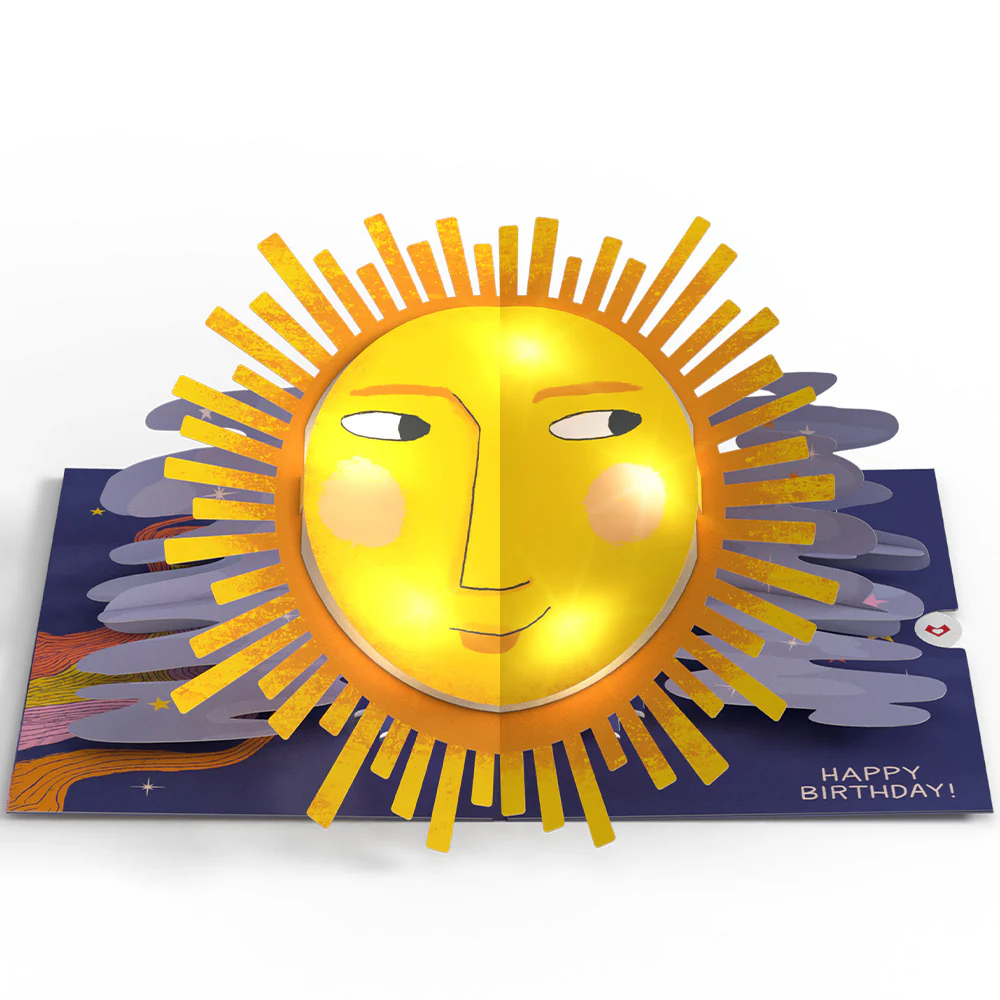 Another Trip Around the Sun Birthday Light-Up Pop-Up Card - Image 5