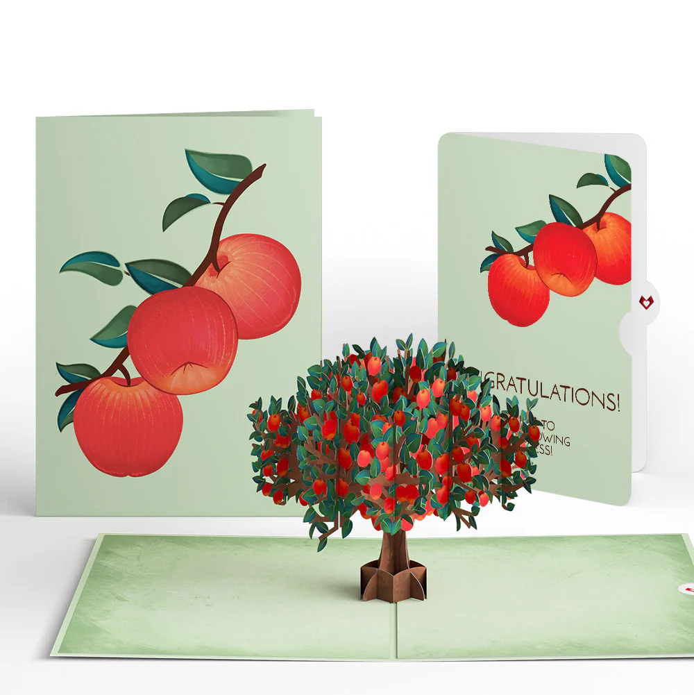 Apple Tree Congratulations Pop-Up Card and Sentiment Set