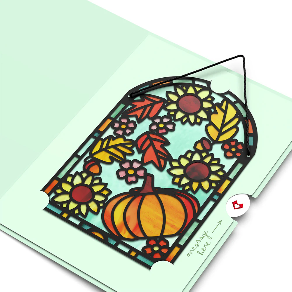 Autumn Glow Suncatcher Card - Image 4