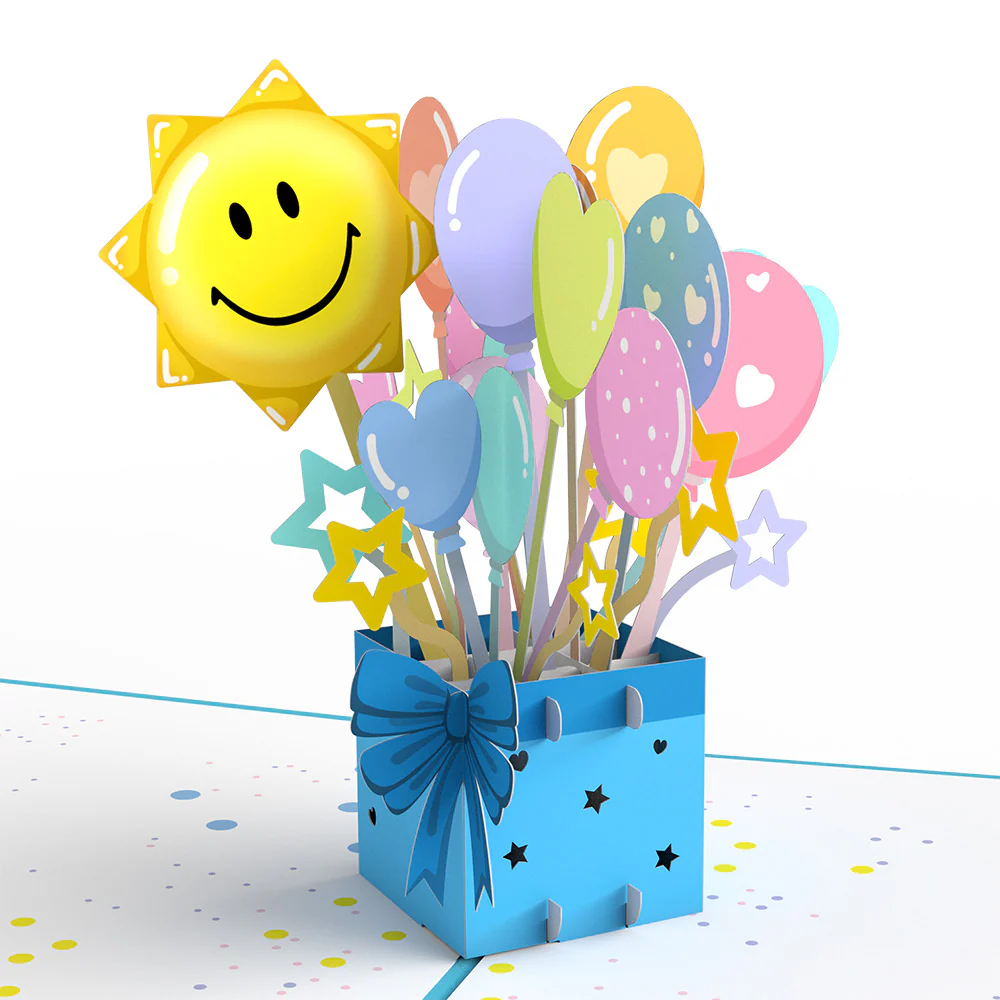 Balloon Box Pop-Up Card - Image 2