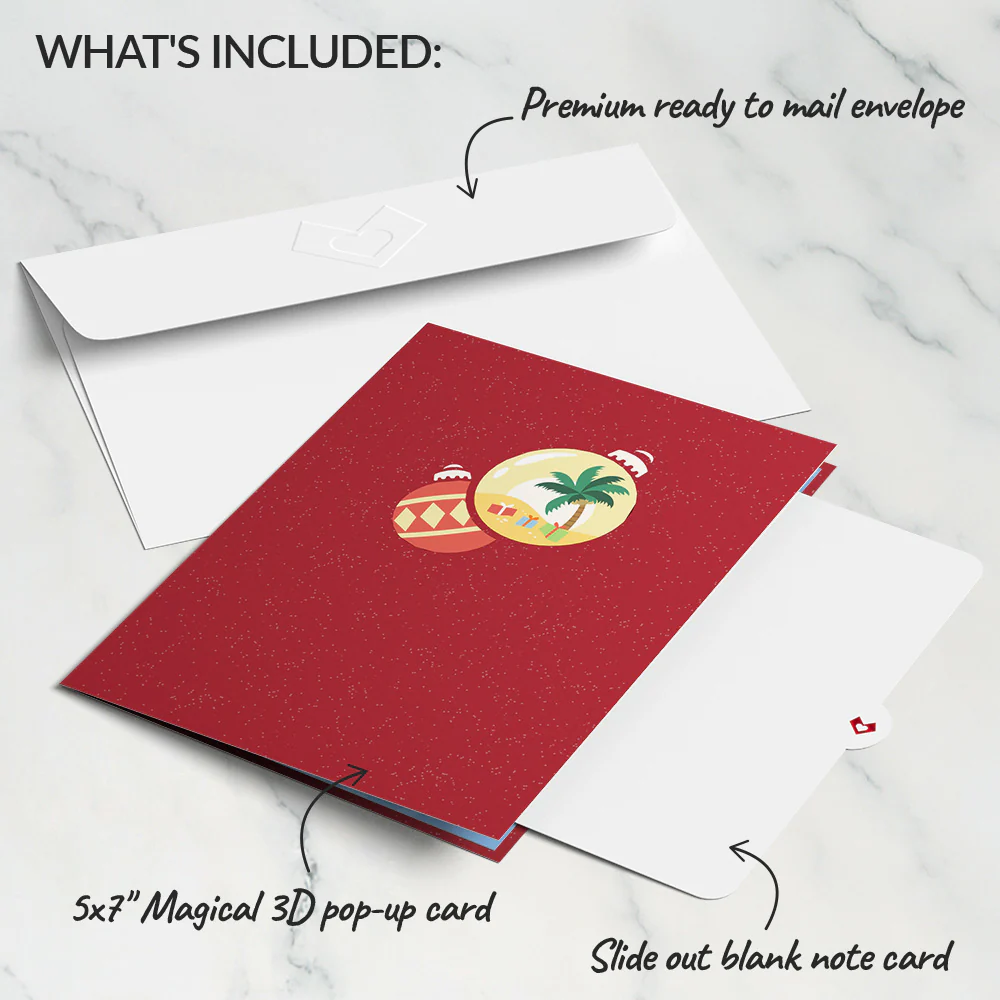 Beach Santa Pop-Up Card - Image 5