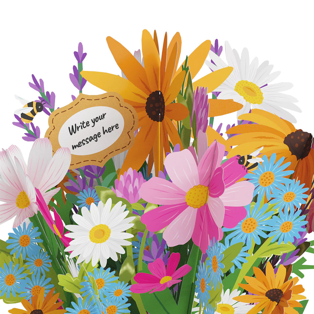 'Bee-u-tiful Mom' Queen Bee Plushpop Card & Bouquet Bundle - Image 7
