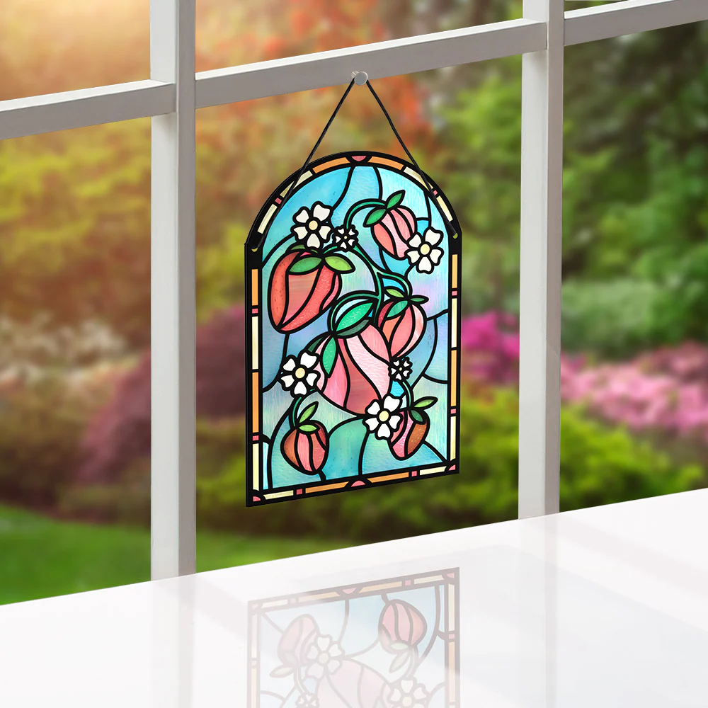 Berry Sweet Birthday Suncatcher Card & Pop-Up Bouquet Bundle - Image 4