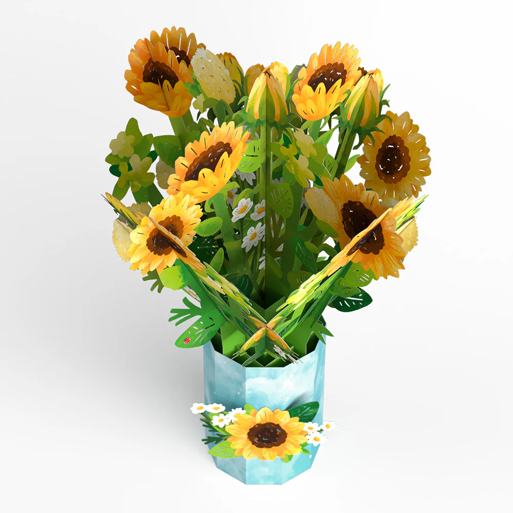 Berry Sweet Birthday Suncatcher Card & Pop-Up Bouquet Bundle - Image 9
