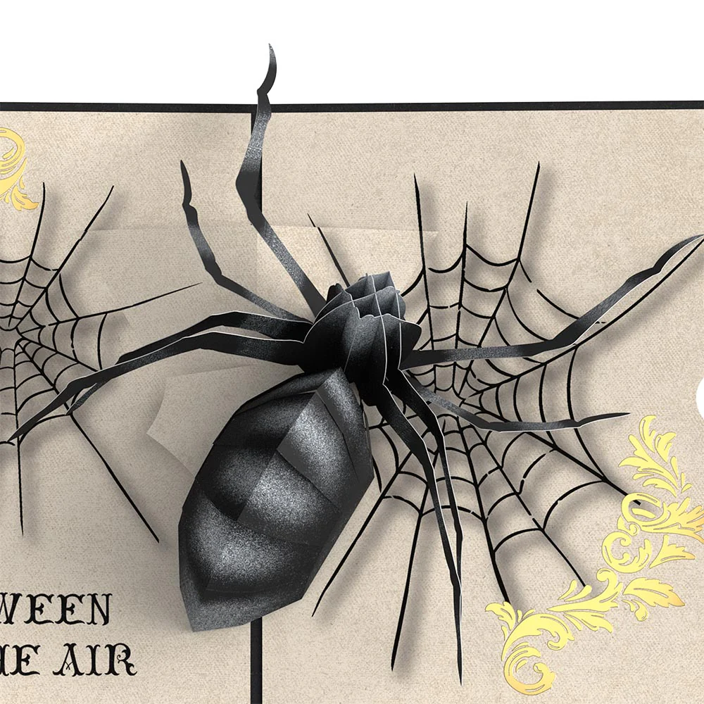 Beware Halloween Spider Pop-Up Card - Image 2