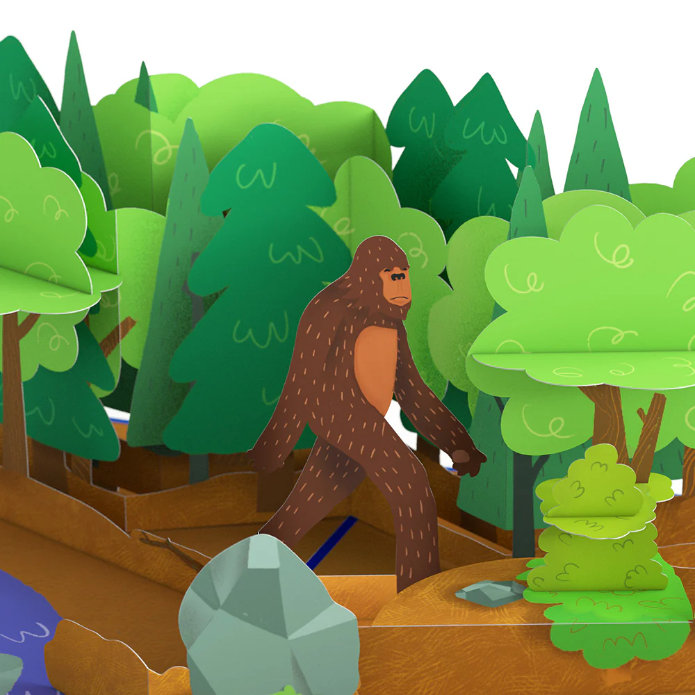 Bigfoot Legendary Birthday Pop-Up Card and Sentiment Set for Any Man - Image 3