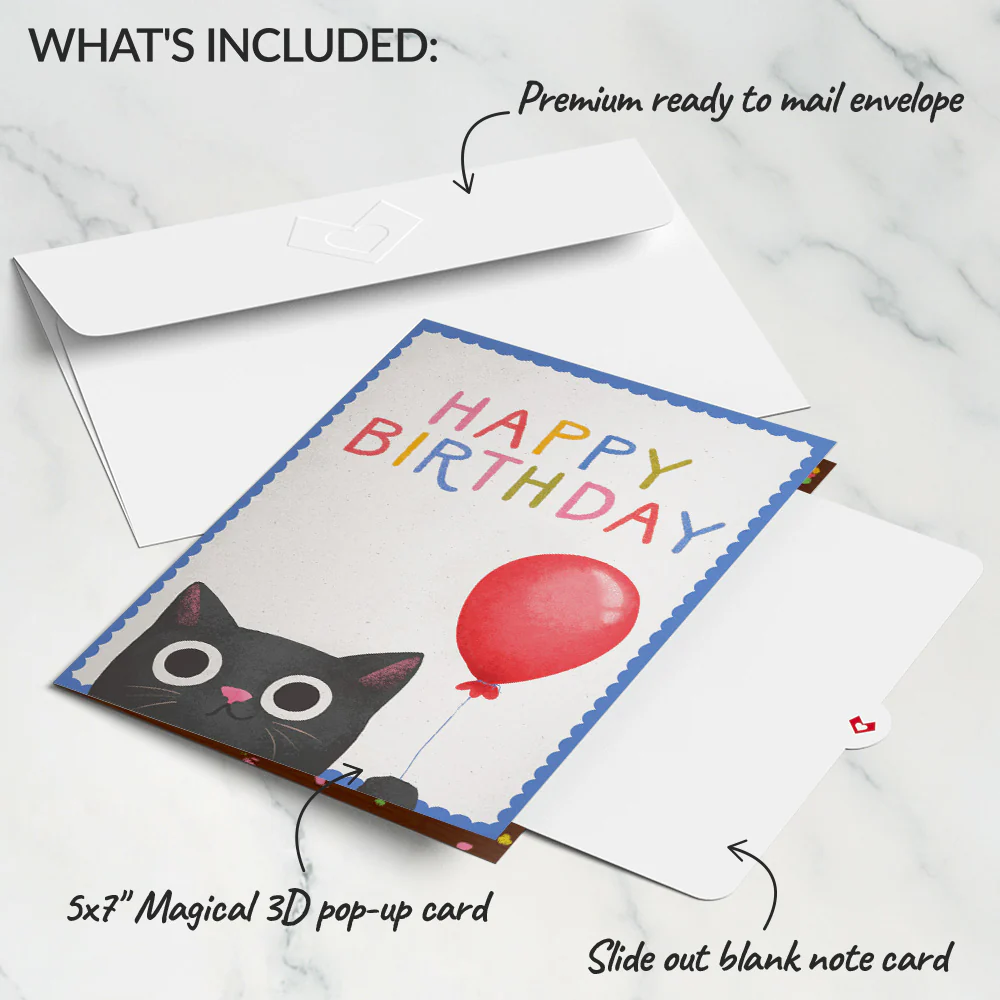 Birthday Cat-astrophe Music and Lights Pop-Up Card - Image 5