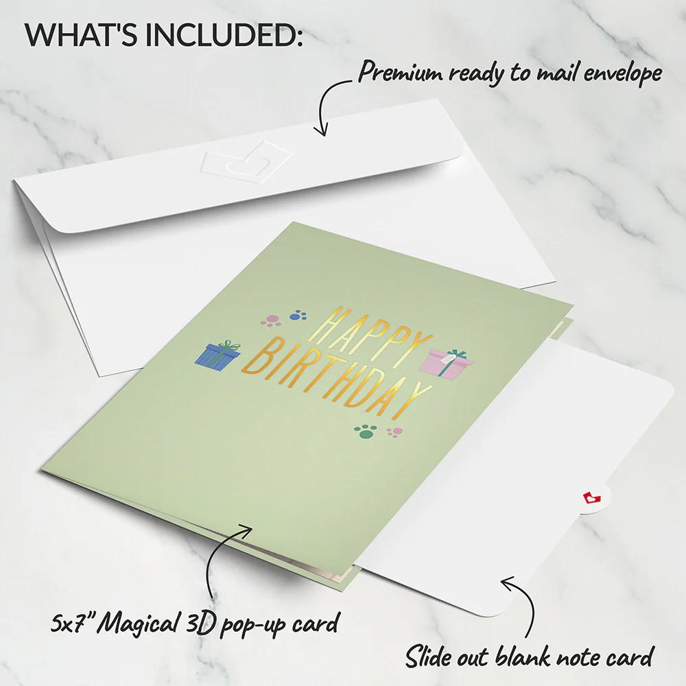 Birthday Cats and Dogs Pop-Up Card - Image 5