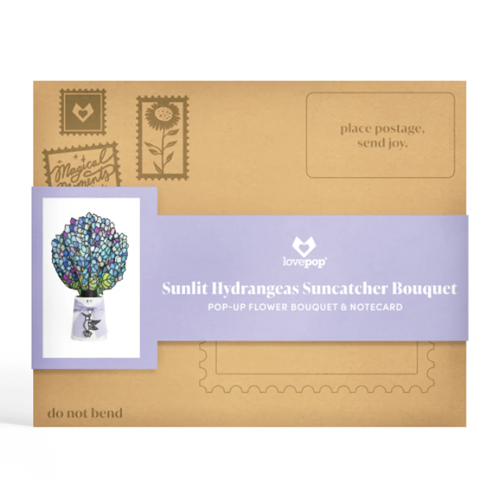 Birthday Hummingbird Pop-Up Card & Suncatcher Bouquet Bundle - Image 8