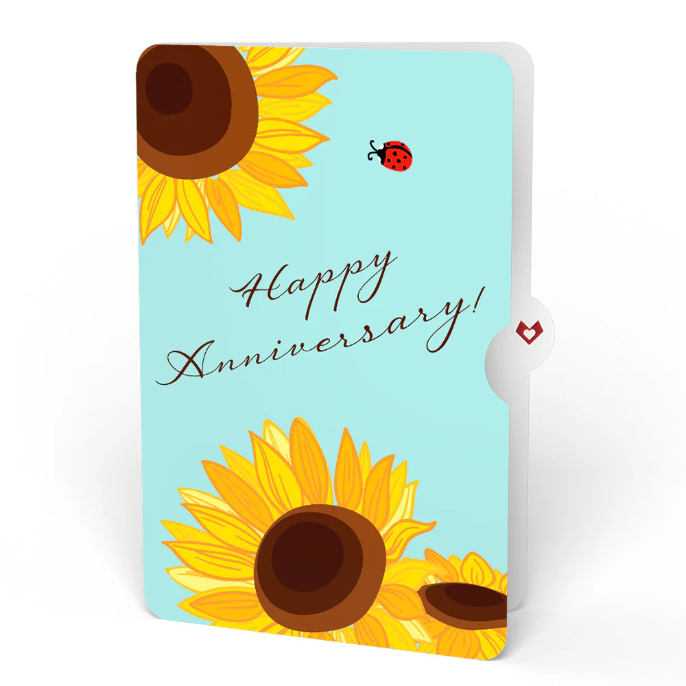 Black-Eyed Susan Anniversary Bouquet and Sentiment Set - Image 4