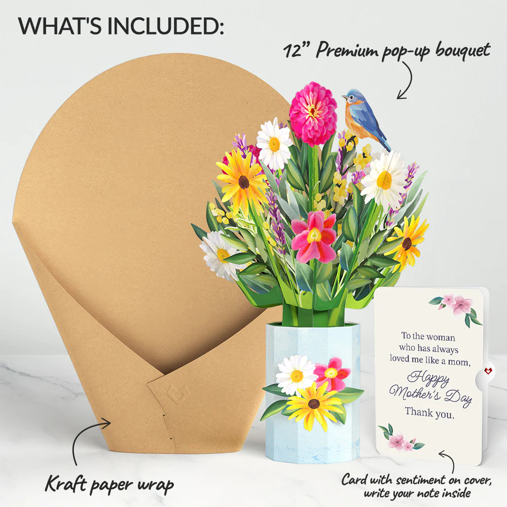 Black-Eyed Susan Mother's Day Bouquet and Loved Me Like A Mom Sentiment Set - Image 2