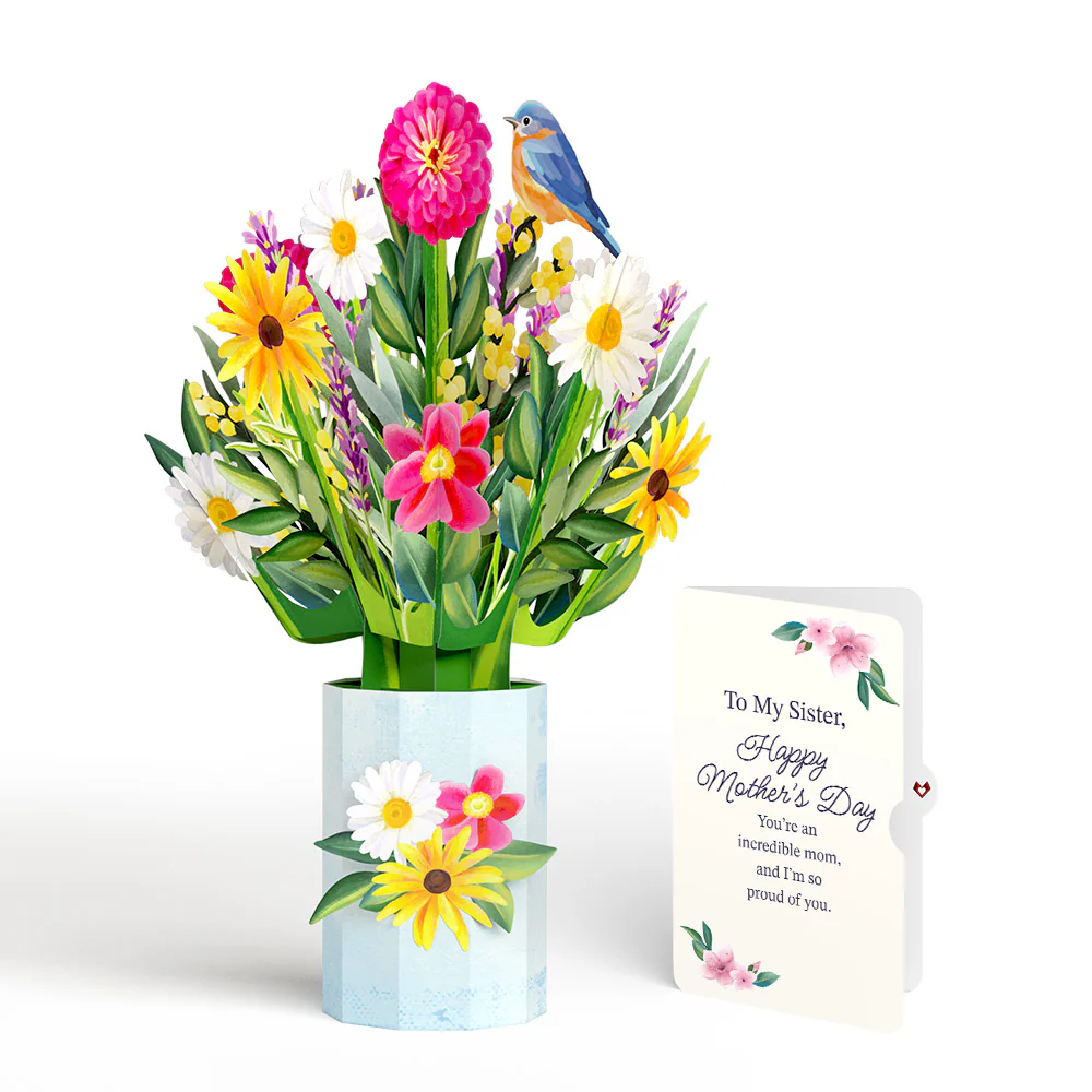 Black-Eyed Susan Mother's Day Bouquet and Sentiment Set for Sister