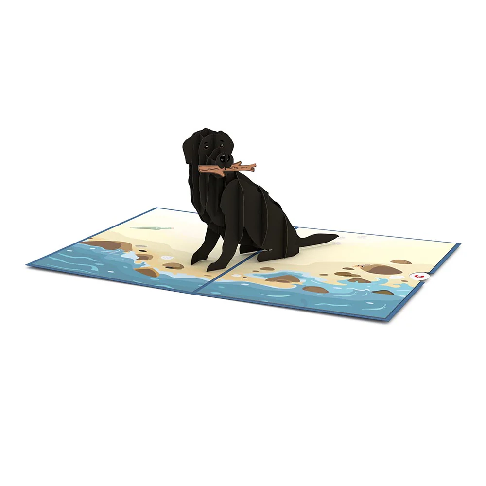 Black Lab Pop-Up Card - Image 3