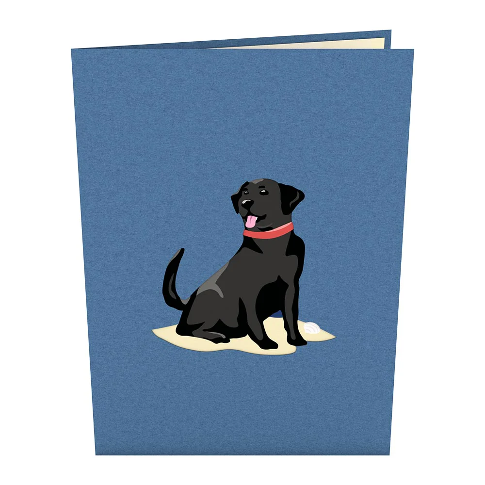 Black Lab Pop-Up Card - Image 4