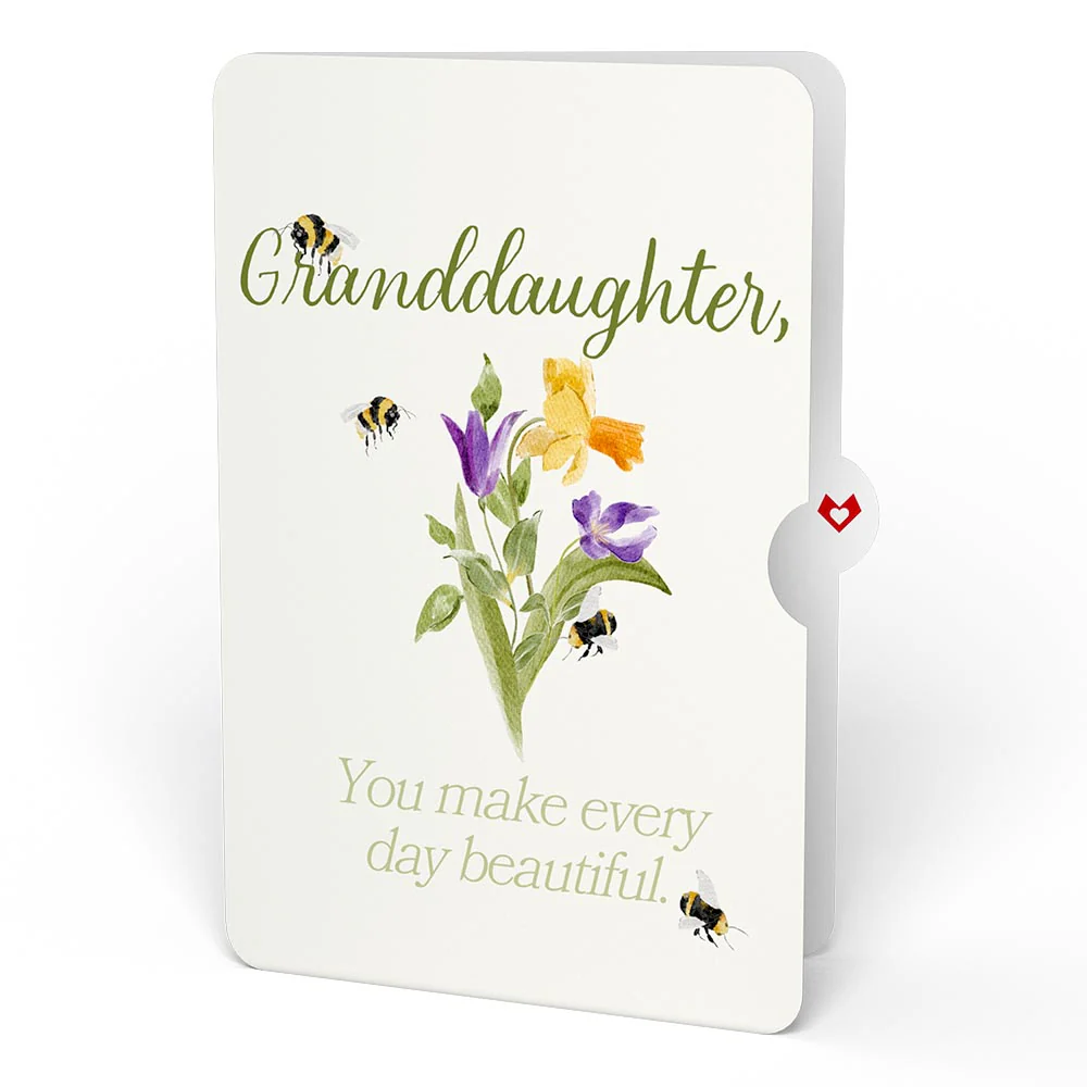 Bloom Birthday Pop-Up Card and Sentiment Set for Granddaughter - Image 4