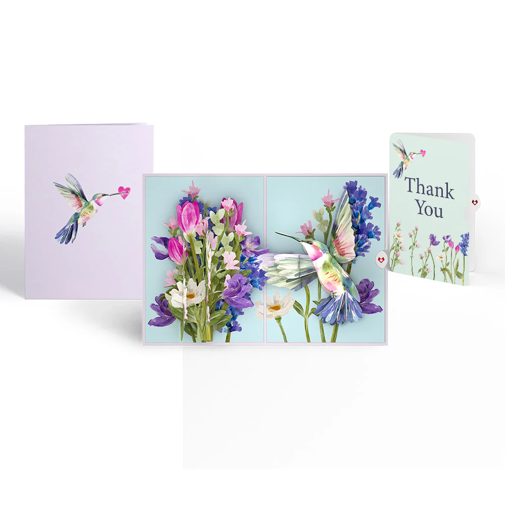 Love in Bloom Hummingbird Thank You Pop-Up Card and Sentiment Set