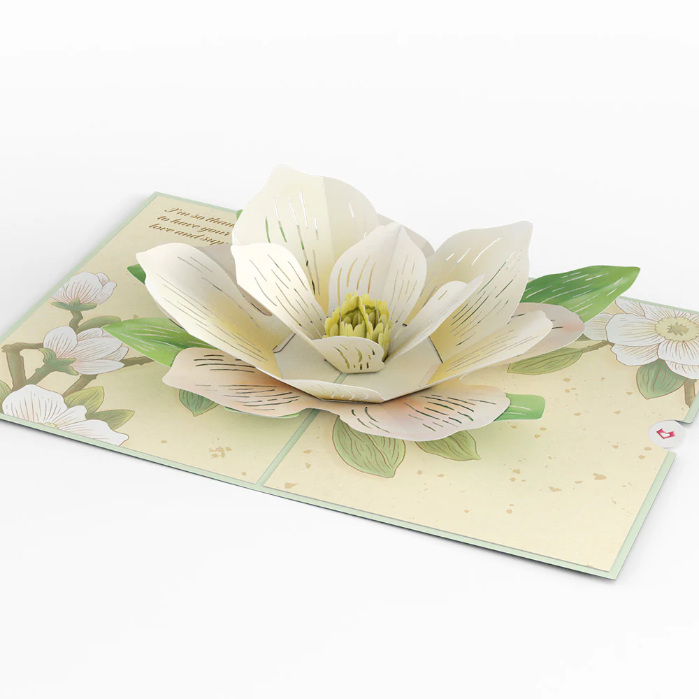 Blooming Magnolia Pop-Up Card - Image 3