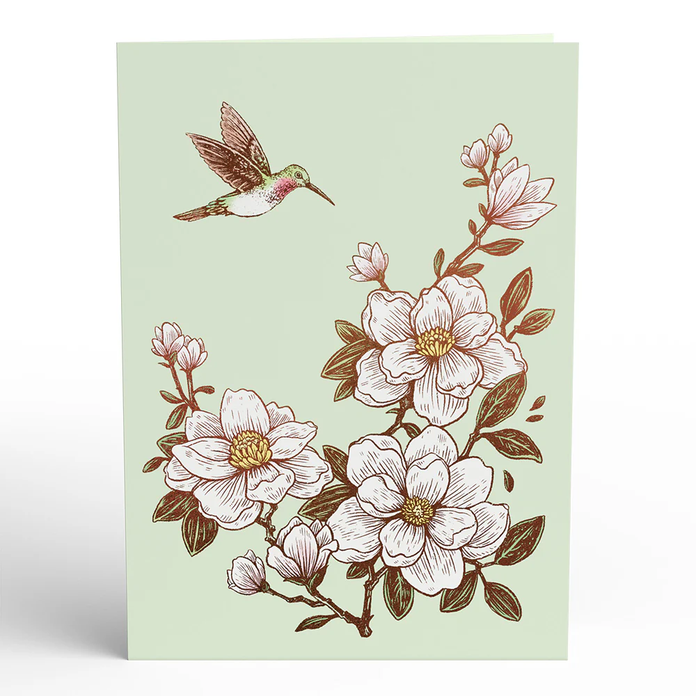 Blooming Magnolia Pop-Up Card - Image 4