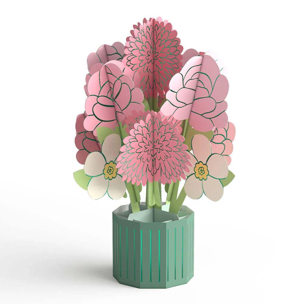 Blossom Flower Shop Card with Mini Bouquet - Image 3