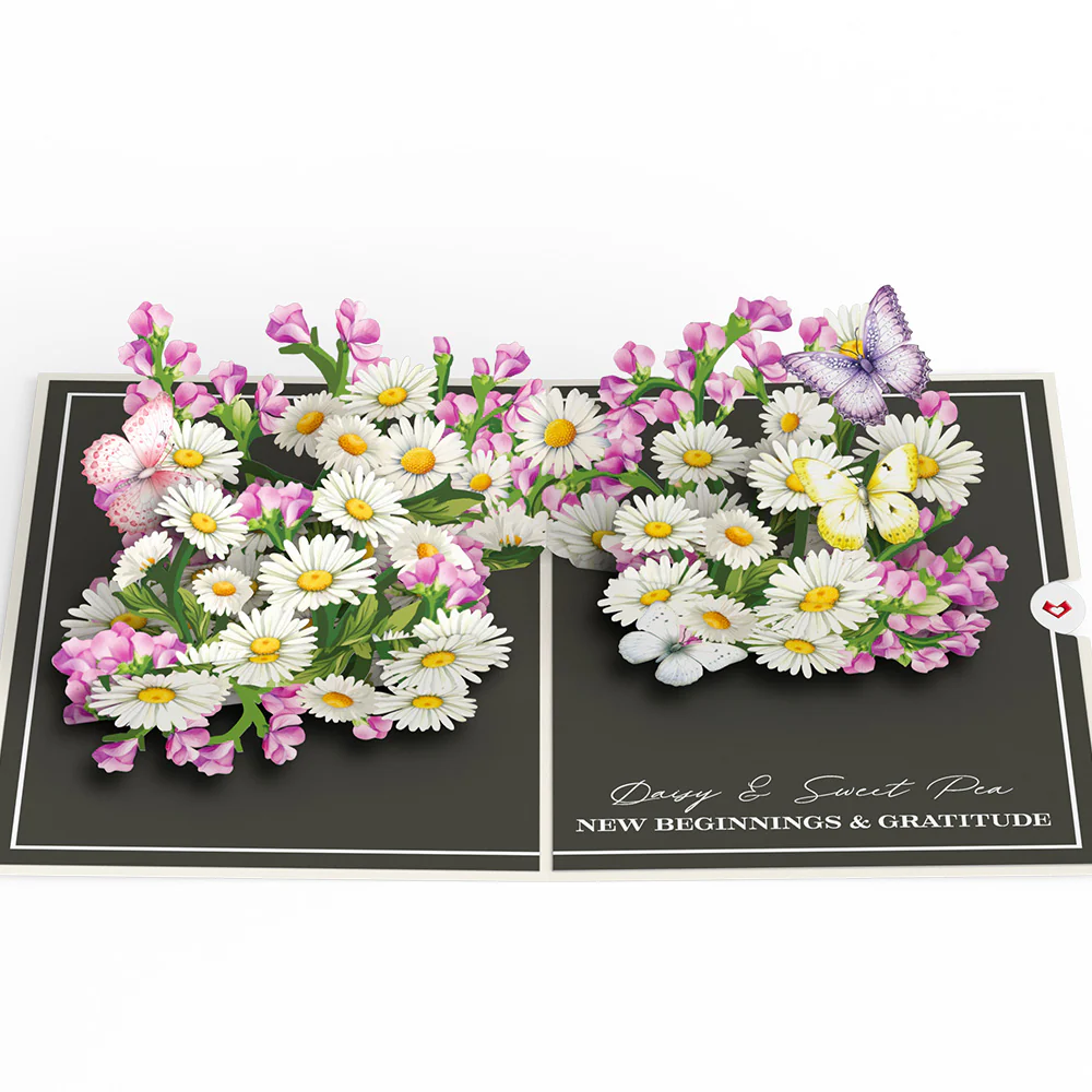 Born to Bloom: April Birth Month Flowers Pop-Up Card - Image 4