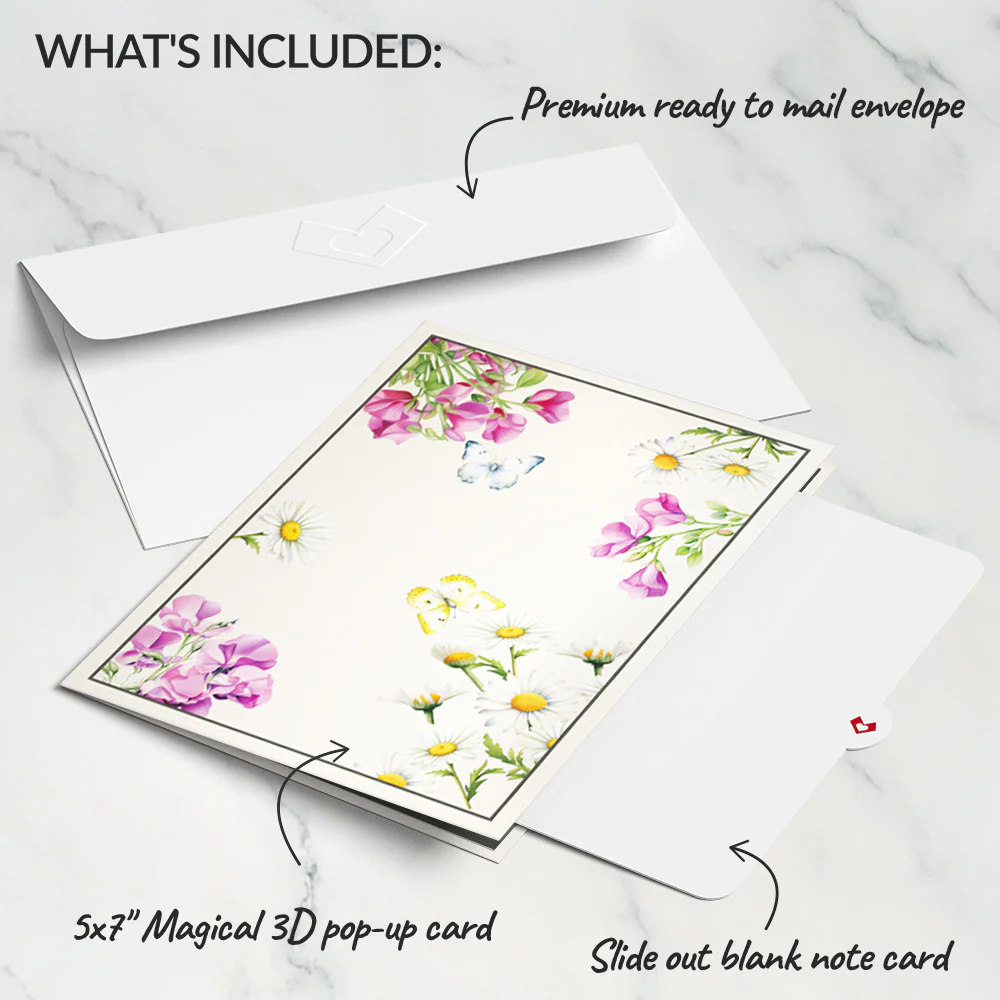 Born to Bloom: April Birth Month Flowers Pop-Up Card - Image 6