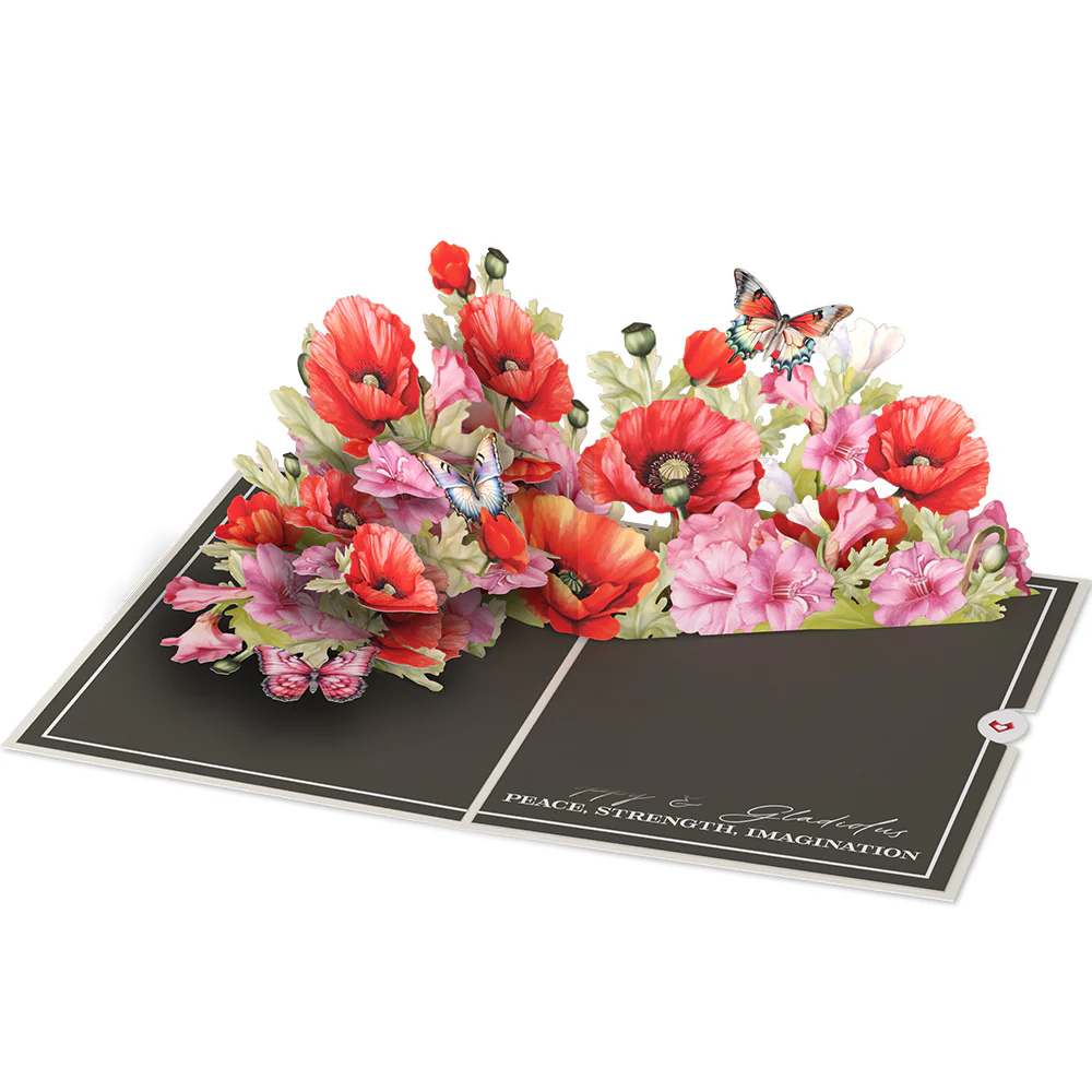 Born to Bloom: August Birth Month Flowers Pop-Up Card - Image 4