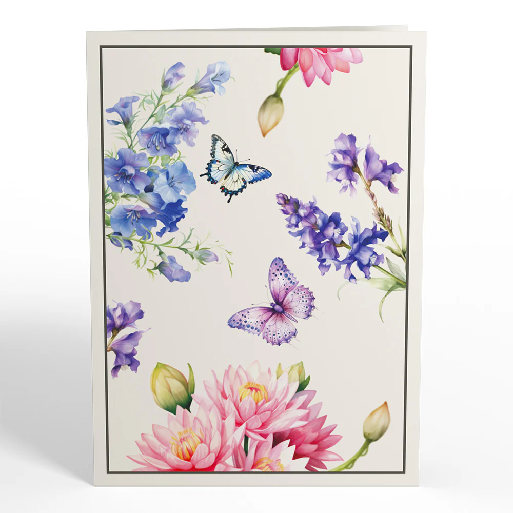 Born to Bloom: July Birth Month Flowers Pop-Up Card - Image 5