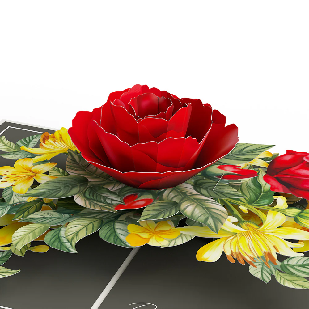 Born to Bloom: June Birth Month Flowers Pop-Up Card - Image 2