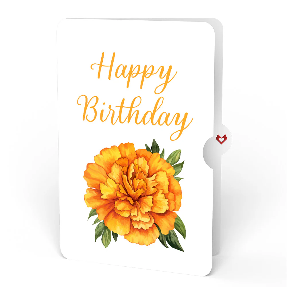 Born to Bloom: October Birth Month Flowers Pop-Up Card and Sentiment Set - Image 4