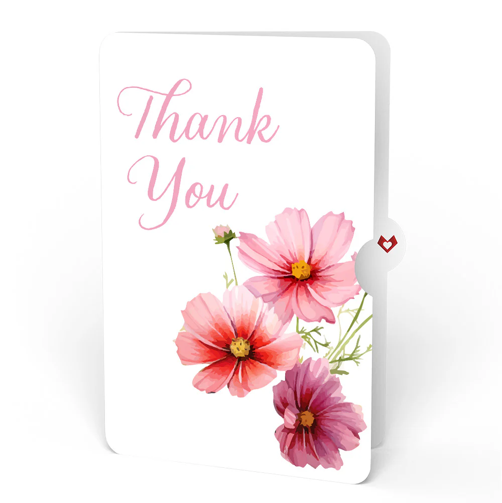 Born to Bloom: October Birth Month Flowers Thank You Pop-Up Card and Sentiment Set - Image 4