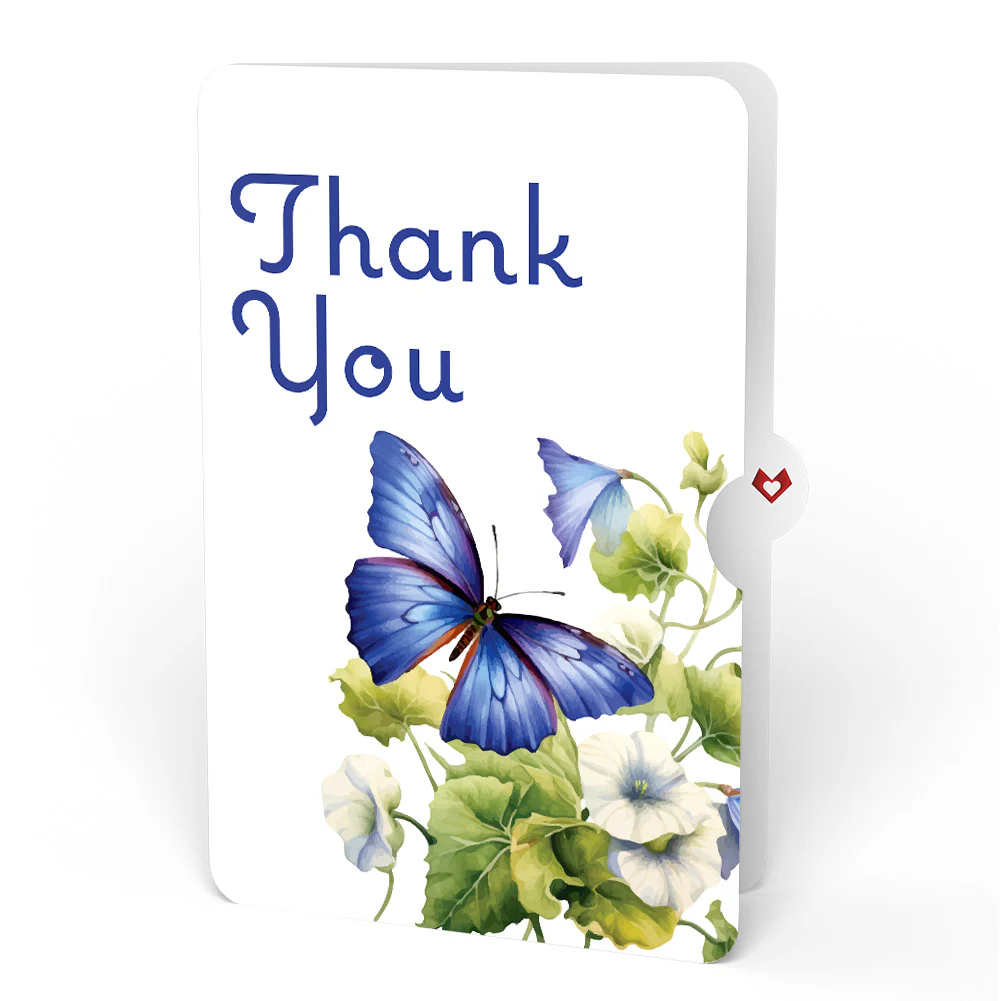 Born to Bloom: September Birth Month Flowers Thank You Pop-Up Card and Sentiment Set - Image 4
