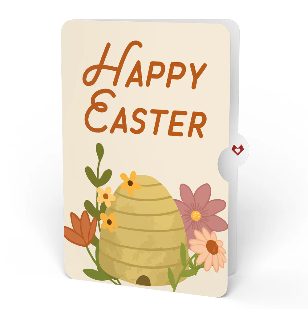 Botanical Bee Easter HeartFelt Charm Card™ and Beehive Sentiment Set - Image 4