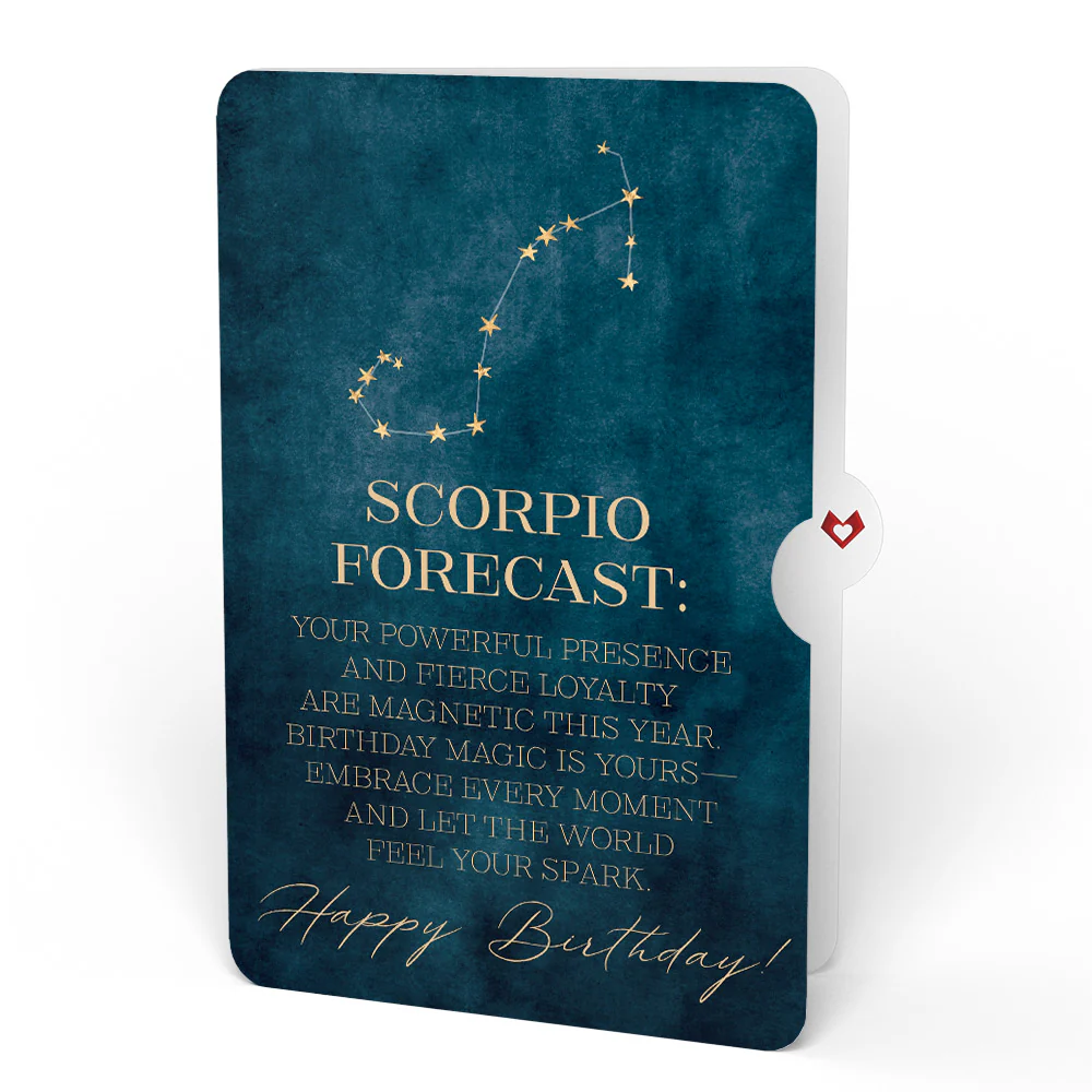Brilliant Butterfly Birthday Bouquet and Scorpio Zodiac Sentiment Set - Image 4