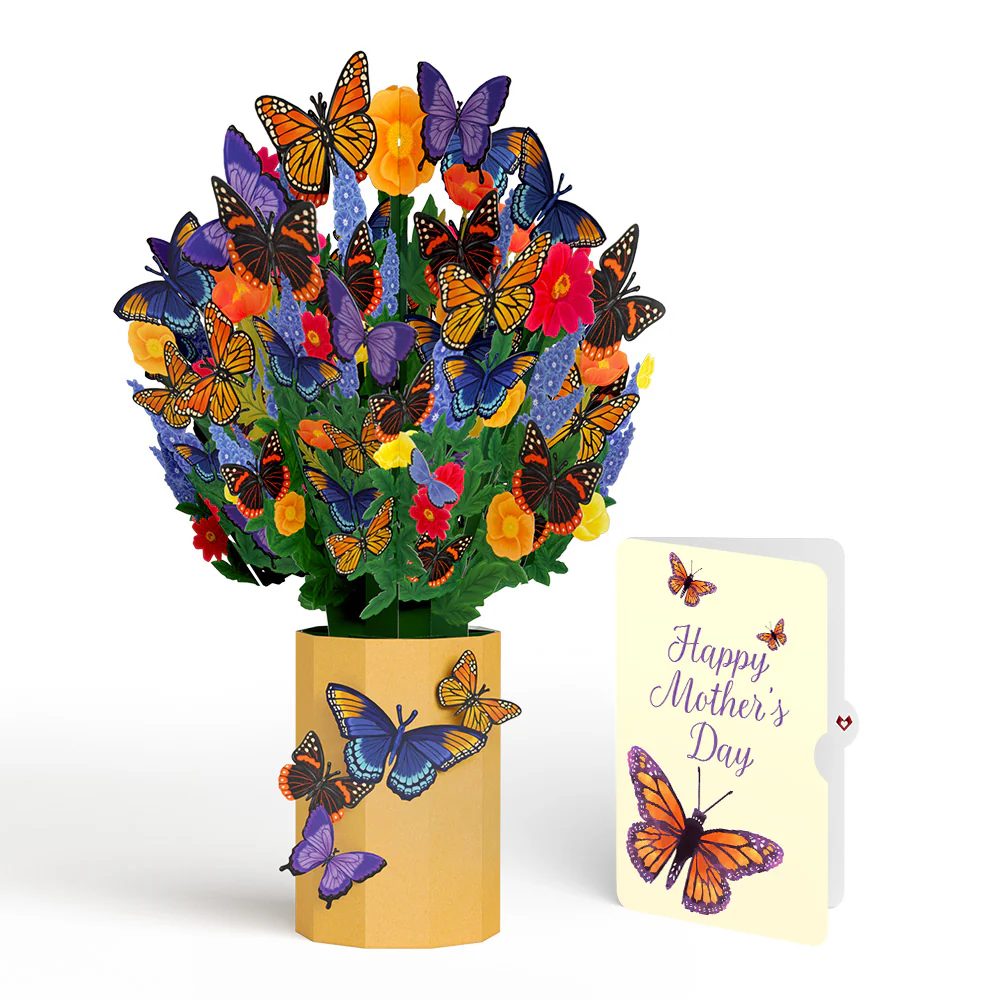 Brilliant Butterfly Mother’s Day Bouquet and Sentiment Set for Mom