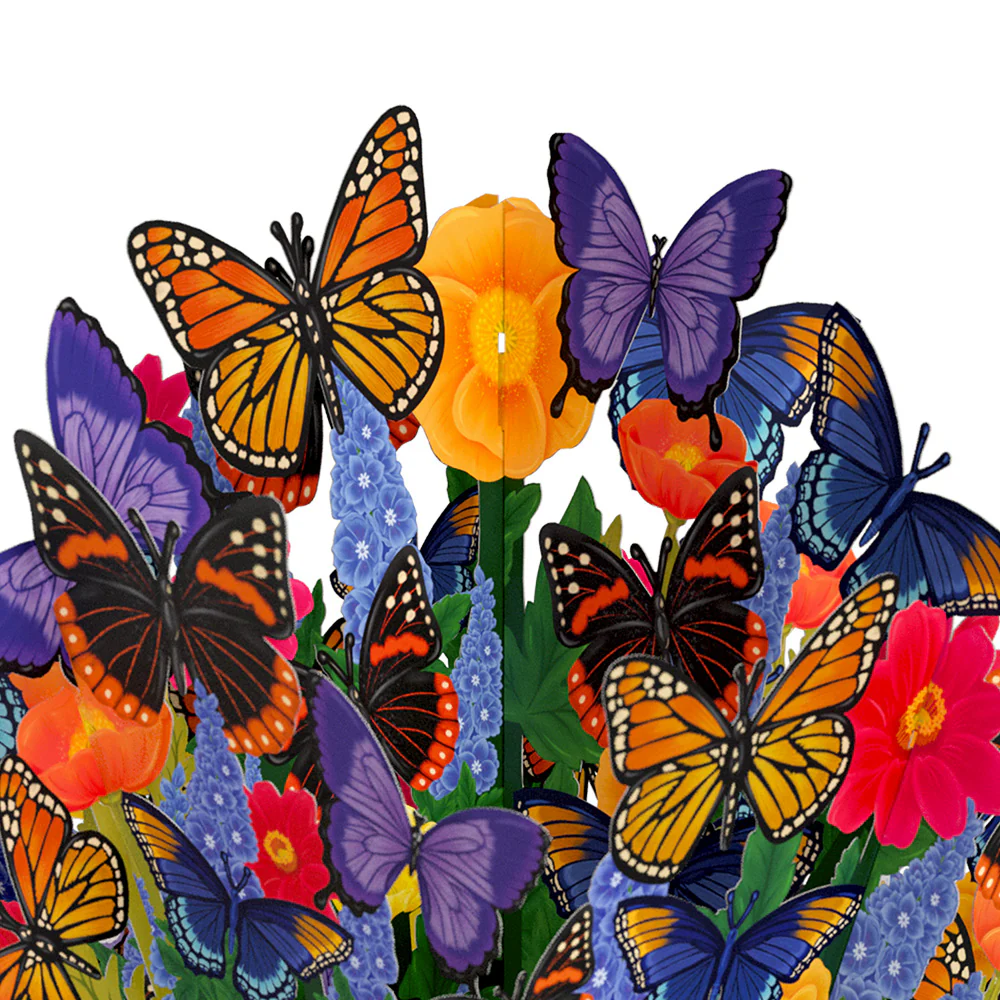 Brilliant Butterfly Mother's Day Bouquet and Sentiment Set for Daughter - Image 3
