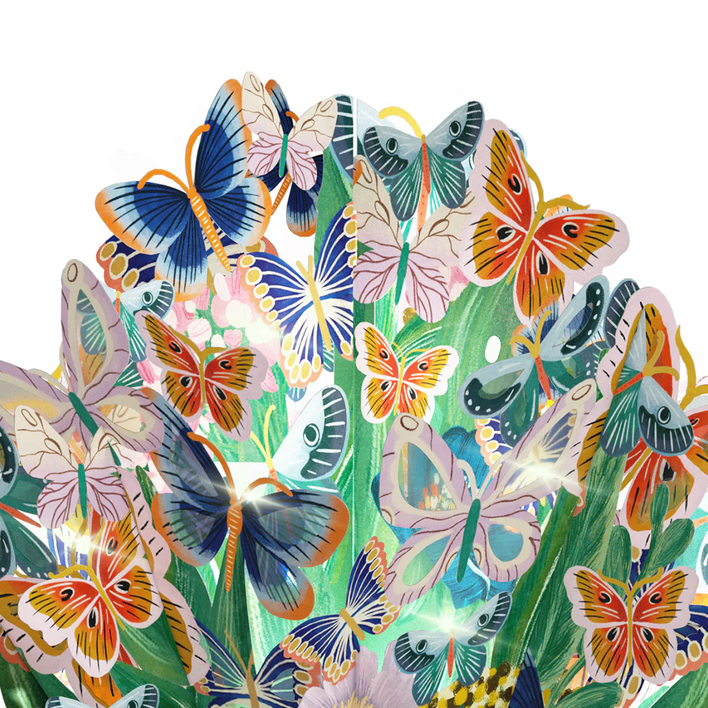 Butterfly Garden Easter Light-Up Bouquet and Sentiment Set for Sister - Image 3