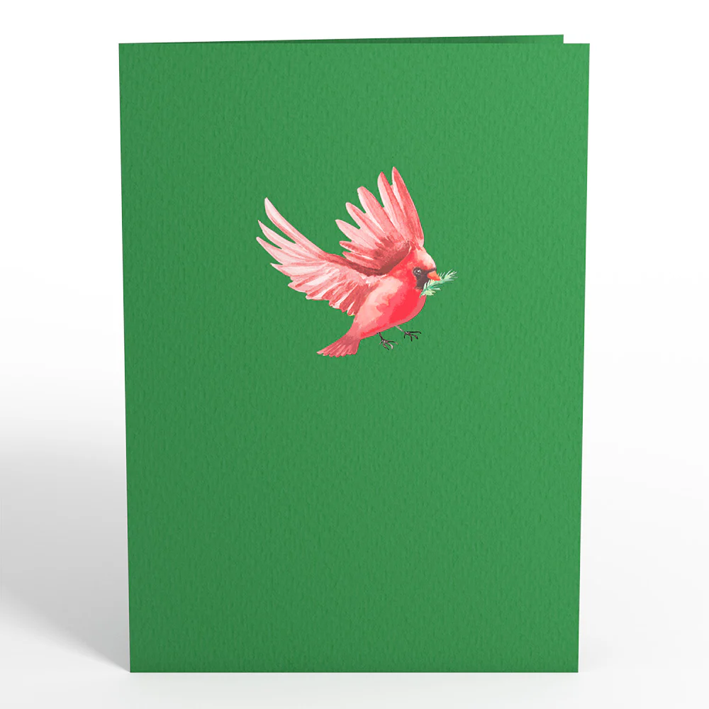 Cardinal Birdhouse Pop-Up Card - Image 4