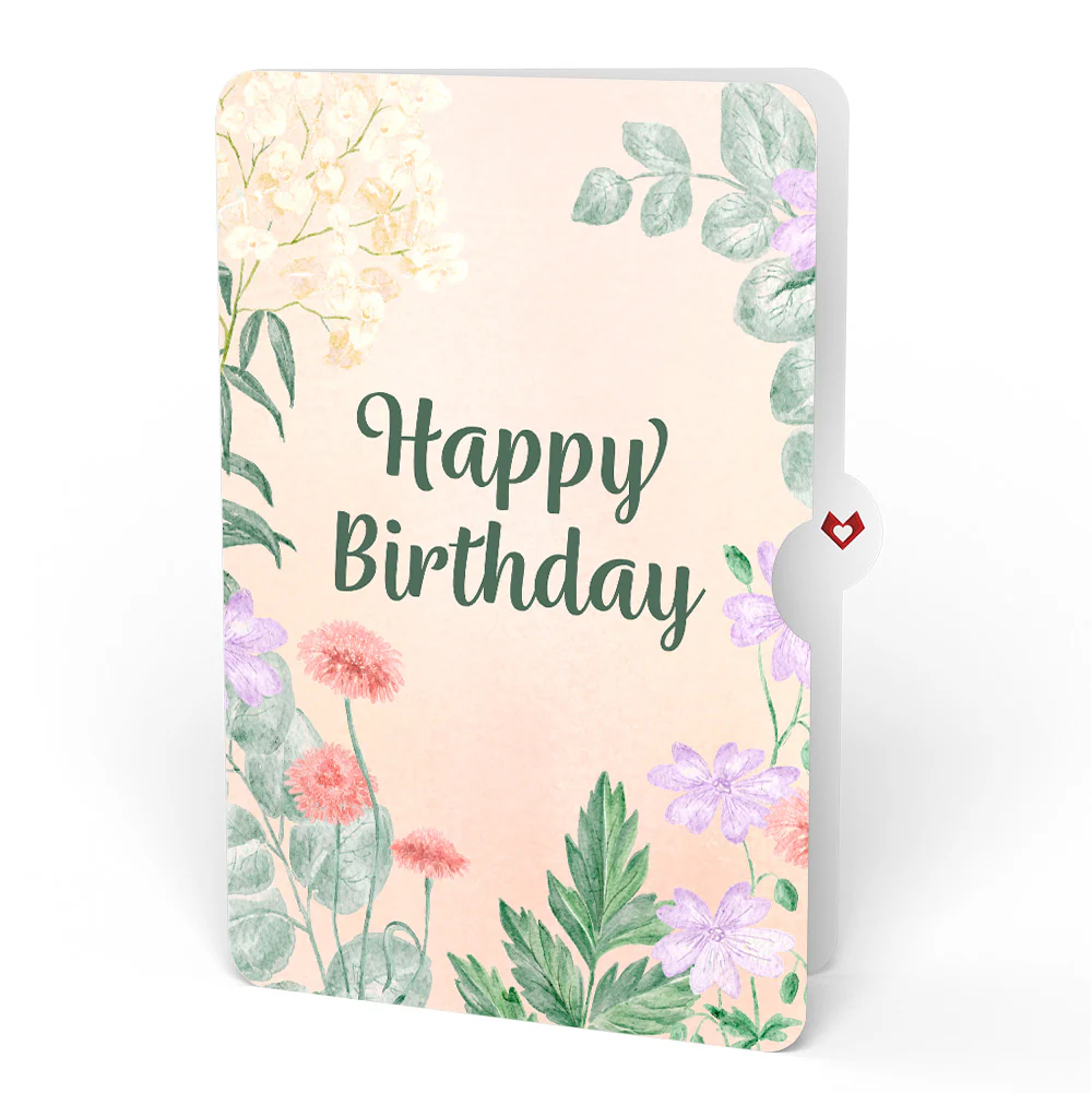 Cardinals in the Garden Birthday Pop-Up Card and Sentiment Set - Image 4